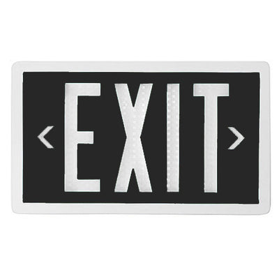 Black Self Luminous Exit Sign