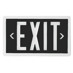 Double Sided Black Self Luminous Exit Sign