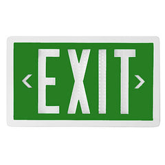 Single Sided Green Self Luminous Exit Sign
