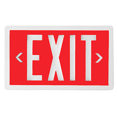 Single Sided Red Self Luminous Exit Sign